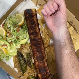 El Ray burrito. My bfs arm for scale