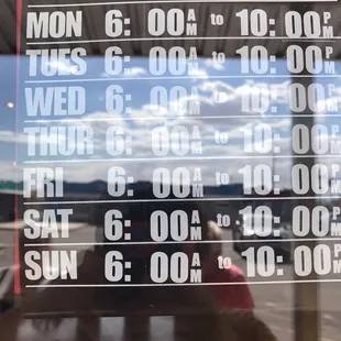 Open late.
