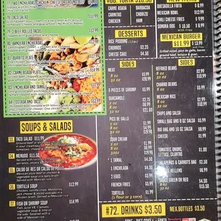 Menu part 3as of 1/1/22