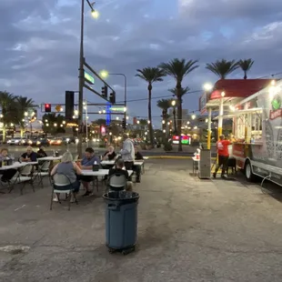 Great night time ambience.