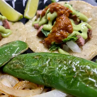 Jalapenos and Onions
