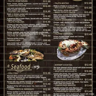 the menu for jalapenos grill