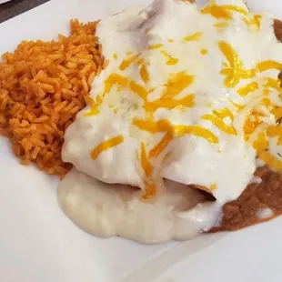 Shrimp enchiladas