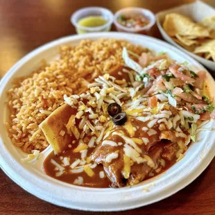 Tamale and Enchilada Combo