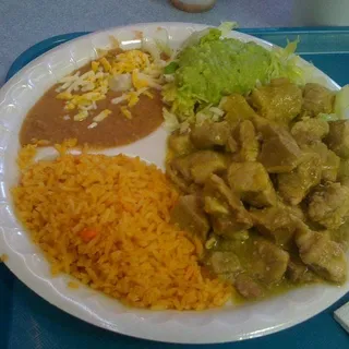 Chile Verde Plate