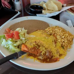 Enchilada lunch special