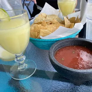 Chips, salsa, margaritas