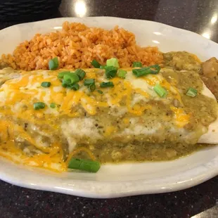 Chicken Verde Burrito
