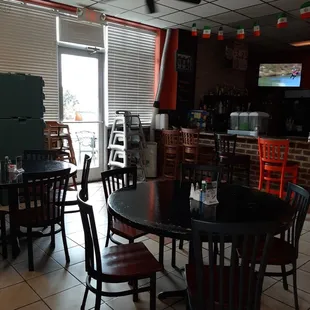 tables and chairs