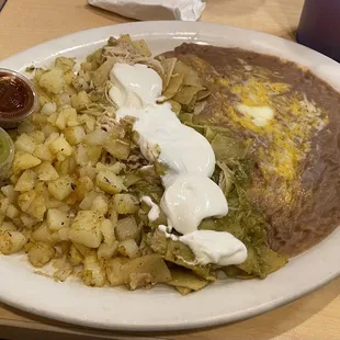 Chilaquiles con Pollo