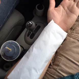 The Burritos are forearm size here, I'm 6'3