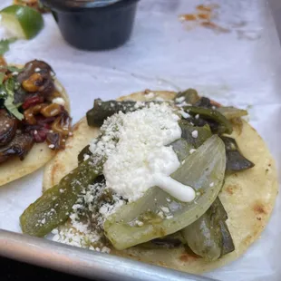 Rajas Con Queso Tacos