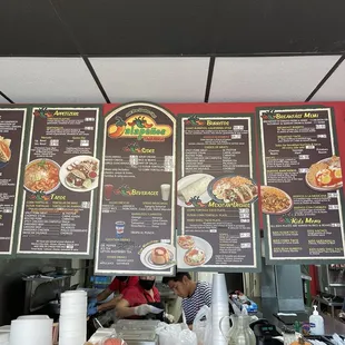 Very extensive menu