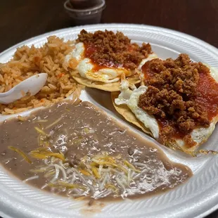 Juevos Rancheros $10+ for what you see in the photo.