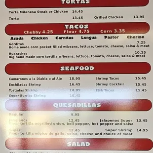 Menu prices as of September 21, 2024