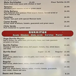Menu prices as of September 21, 2024