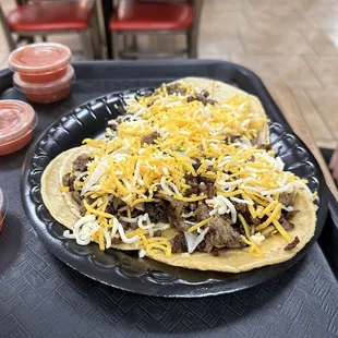 Carne Asada Taco (Steak) with cheese