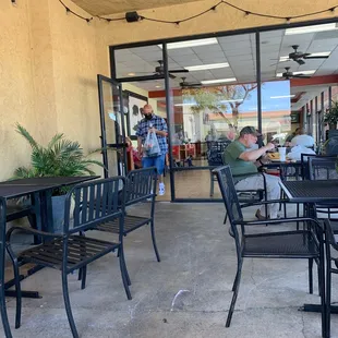 Outdoor seating area