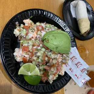 Shrimp Ceviche Tostada