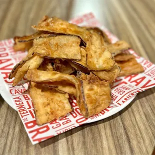 Fried eggplant with honey