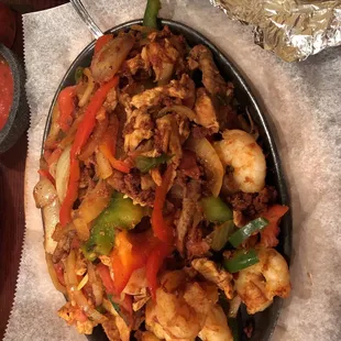 a plate of food on a table