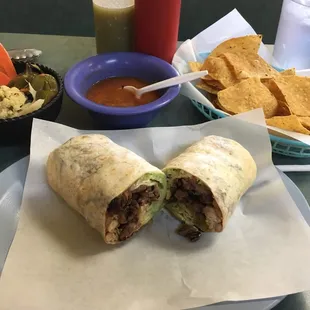 Steak burrito