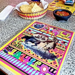 a mexican themed table setting