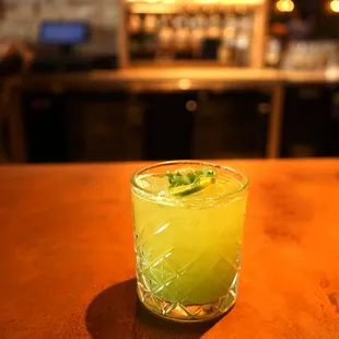 Cilantro Smash Cocktail