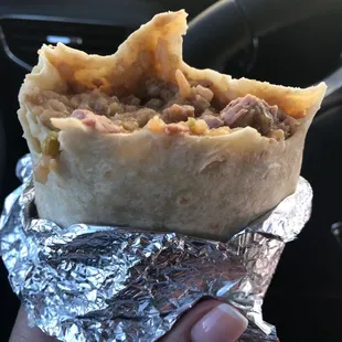 Very good burrito Chile verde