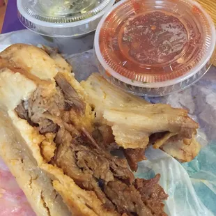 Tamale needed a lil salt but other then that it was average