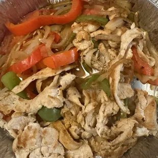 Chicken fajitas