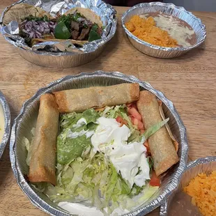 Beef flautas