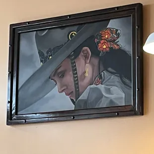 Pretty painting! My favorite part of this pathetic meal!