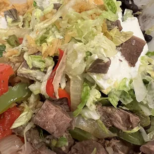 Lengua burrito bowl