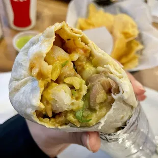 04.14.24 Mar y Tierra burrito. Think surf &amp; turf. And trust, it WILL have you thinking about it! #Cravings