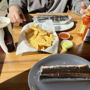 03.02.25 Breakfast burritos and complimentary chips &amp; salsa. And can&apos;t forget the horchata!!