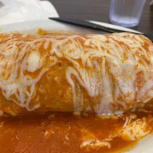 Wet super burrito.