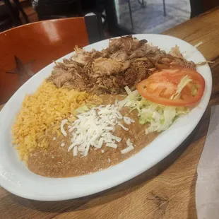 Carnitas plate
