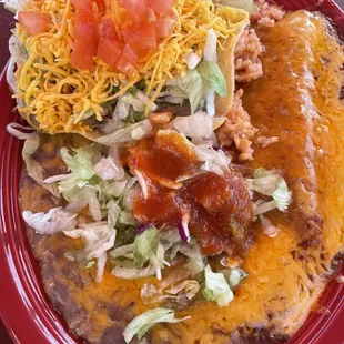 ENCHILADAS + TOSTADA