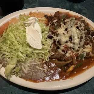 Steak Fajitas Rancheras Plate