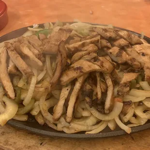 Chicken Sizzling Fajitas for two!