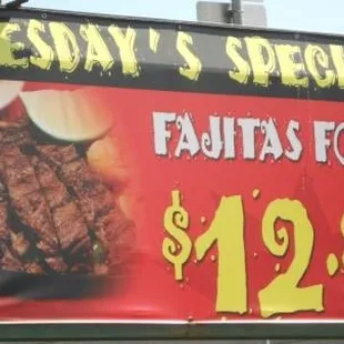 Come and check our specials...