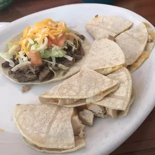 Chocho's Special w/ corn instead of flour tortillas