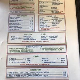 Current menu as of 2-14-17
