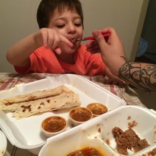 My kids are EXTREMELY picky, but ate a whole plate by themselves and kept wanting more of the delicious homemade tortillas