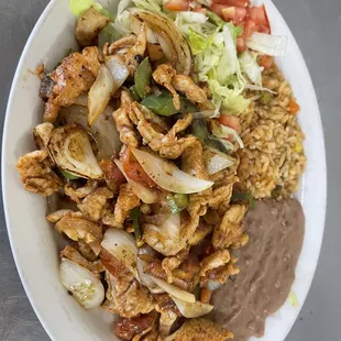 Chicken Fajitas Plate