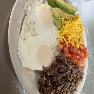 Keto Barbacoa Plate