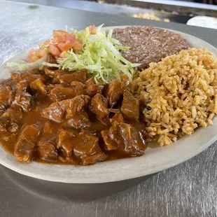 Carne Guisada Plate