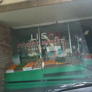 a fruit and vegetable stand