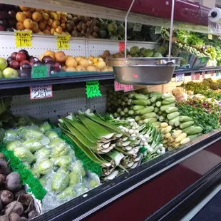 a variety of fruits and vegetables